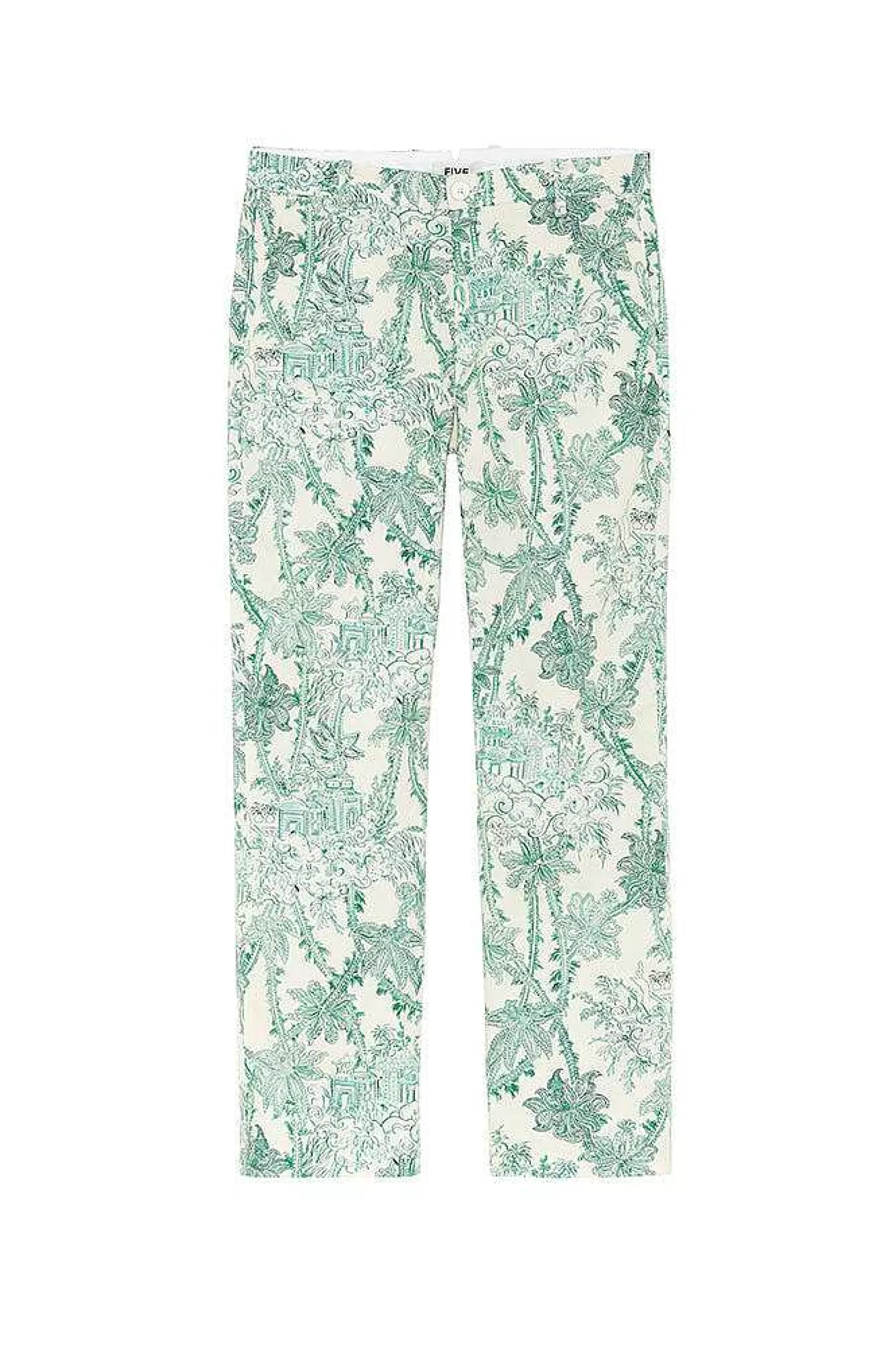 Femmes Five Jeans 554 Lavina Pant Droit Toile De Jouy