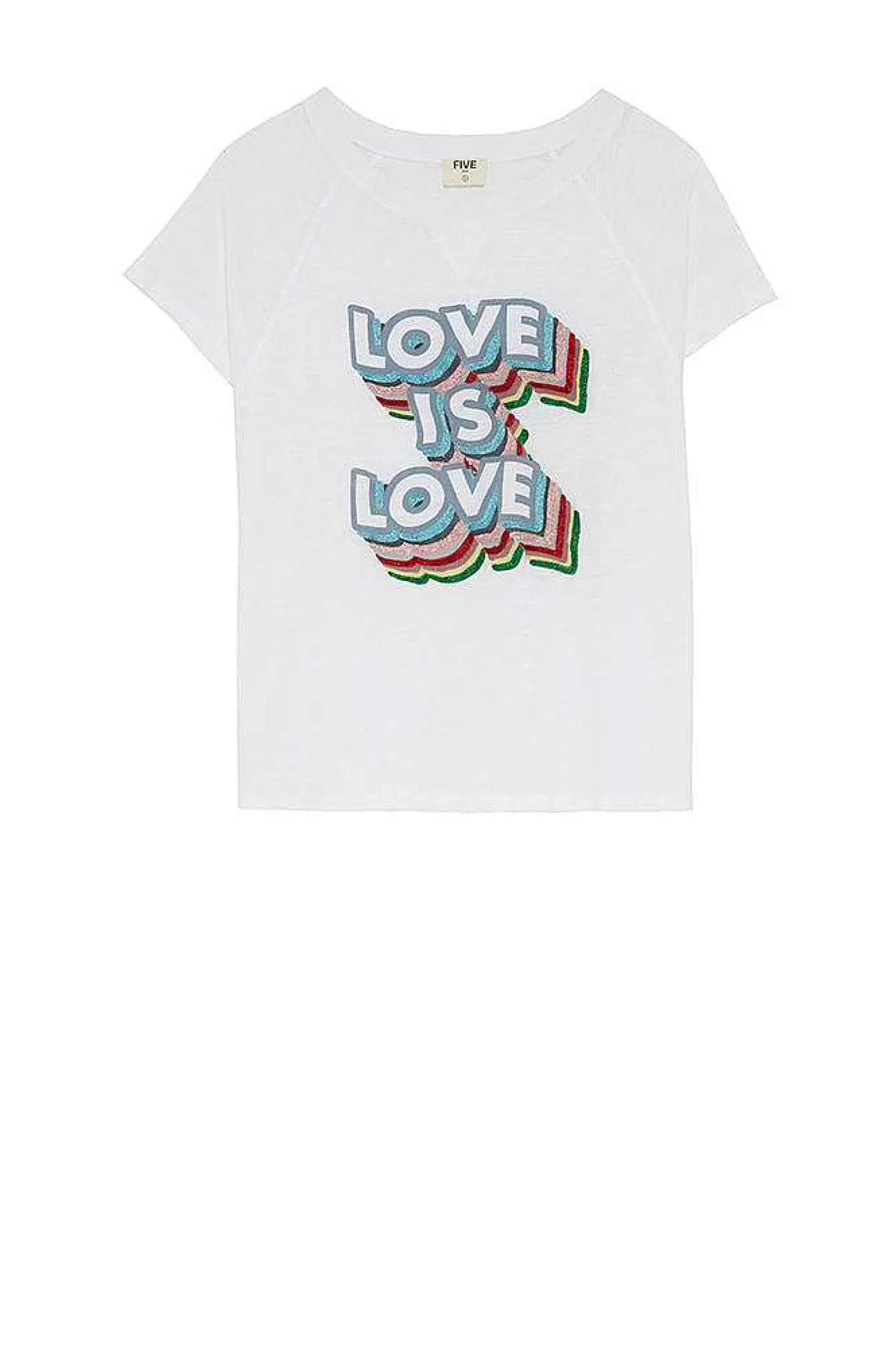 Femmes Five Jeans Tee-Shirt Love Is Love